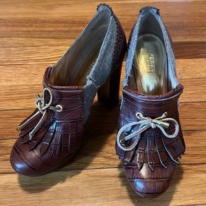 Sperry Topsider Stacked Heel Platform Loafers (6)